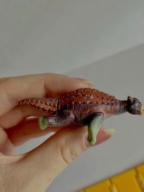 Moose Articulated Ankylosaurus Dinosaur Figure Movable Legs Tail Mini Toy 90s